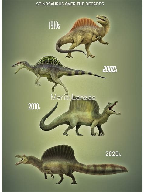 spinosaurus over the years.